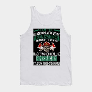 'Skull and Bones' Texture T-shirt for American Tank Top